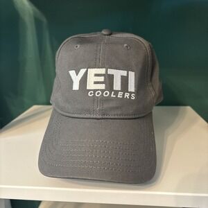 Yeti‎ Coolers Hat Cap Snap Back Gray Performance Outdoors UPF